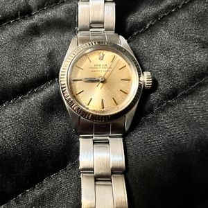 ROLEX
Oyster Perpetual Serpico y Lino 25mm Stainless Steel Watch
Size: 26mm